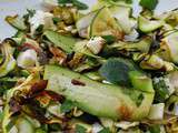 Courgettes grillées en salade, chèvre