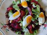 Salade de betterave crue et lentilles