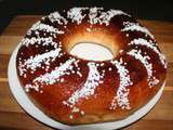 Brioche de Rois (avec poolish), au sucre en grain (inspiré de la couronne riâme)