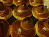 Brioches parisiennes excellentissimes au lait de chèvre (3 levées)