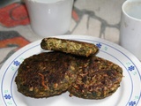 Galettes végétariennes au riz, légumes et emmental