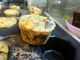 Mini clafoutis aux légumes épinards, carotte, haricot, petits pois, courgette, oignon