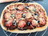 Pizza aubergine, tomate et thon saveur thaïe