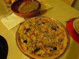 Pizza saumon champignons