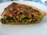 Quiche aux blettes et ciboule vg (lardons en option)