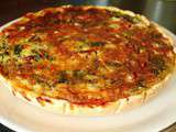 Quiche blettes et lardons fumés au granapanado