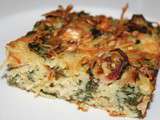 Quiche-gratin de blettes rouges au St Marcelin