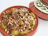 Tajine aux citrons confits, olives et amandes