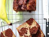 Banana bread marbré au chocolat, recette facile