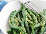 Salade de haricots verts vinaigrette au citron