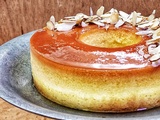 Flan caramélisé à l'orange et aux amandes