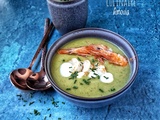 Soupe de brocolis aux crevettes