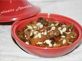 Tajine marocain de lapin aux raisins secs