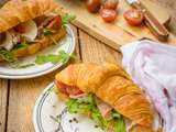 Croissants au speck, tomates cerises et mozzarella