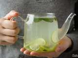 Eau detox citron vert-kiwi-menthe