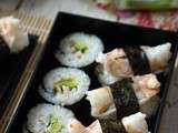 Makis et Sushis avocat-crevettes