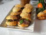 Mini burgers au canard confit et chutney de pommes