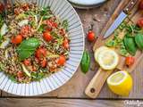 Salade de quinoa et lentilles vertes