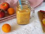 Smoothie pêches-abricots & graines de chia