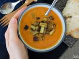 Soupe à l’aubergine et aux tomates