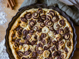 Tarte aux pommes et aux poires, façon cinnamon rolls