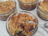 Crumble aux pommes et chocolat