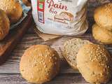 Pains buns bio aux 5 céréales