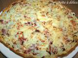 Tarte aux oignons confits et pancetta