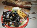 Moules pêchées à la drague aux frites maison et bonne journée de la femme