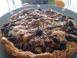 Tarte pâte brisée maison frangipane cranberries raisins moelleux, sortie hôpital