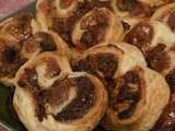 Palmiers crème de marrons chocolat