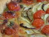 Tarte courgettes tomates mozza