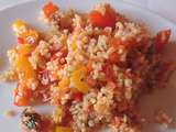 Taboulé de boulgour pamplemousse, tomates, poivron