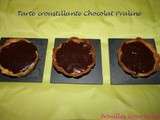 Tarte croustillante chocolat praliné