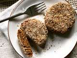 Galettes de patate douce & chou-fleur panées aux amandes