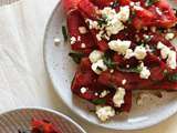 Pastèque grillée avec feta & menthe