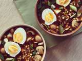 Soupe miso au tofu & champignons