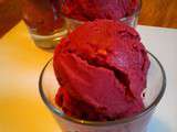 Glace à la framboise