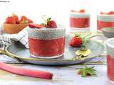 Chia Pudding Fraises et Rhubarbe