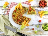 Clafoutis Salé Courgettes et Fleurs de Courgette