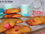 Cookies Chocolat Blanc & Pralines Roses