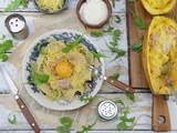 Courge Spaghetti Jambon et Fromage