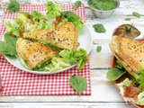 Feuilletés Pesto d'Epinards, Tomates et Fromage de Chèvre