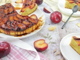 Gâteau au Yaourt Façon Tatin aux Prunes Bleues