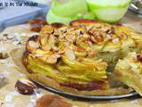 Gâteau Invisible Pomme et Caramel au Beurre Salé aux Éclats d'Amandes et de Noisettes