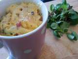 Mug Cake aux Champignons, Bacon & Cheddar