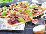 Pizza Oignons Caramélisés, Figues, Bacon et Brie