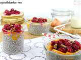 Pudding de Chia Coco, Framboises & Mangue