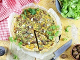 Quiche d'Automne {Butternut, Bacon, Roquefort et Châtaignes}