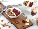 Smoothie Bowl Framboises, Bananes et Sirop d'Erable